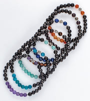 SB bundle of gemstone bracelets